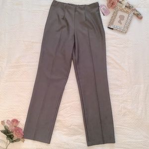 Investments Slim FX Technology Gray Straight Leg Pants Size 10L